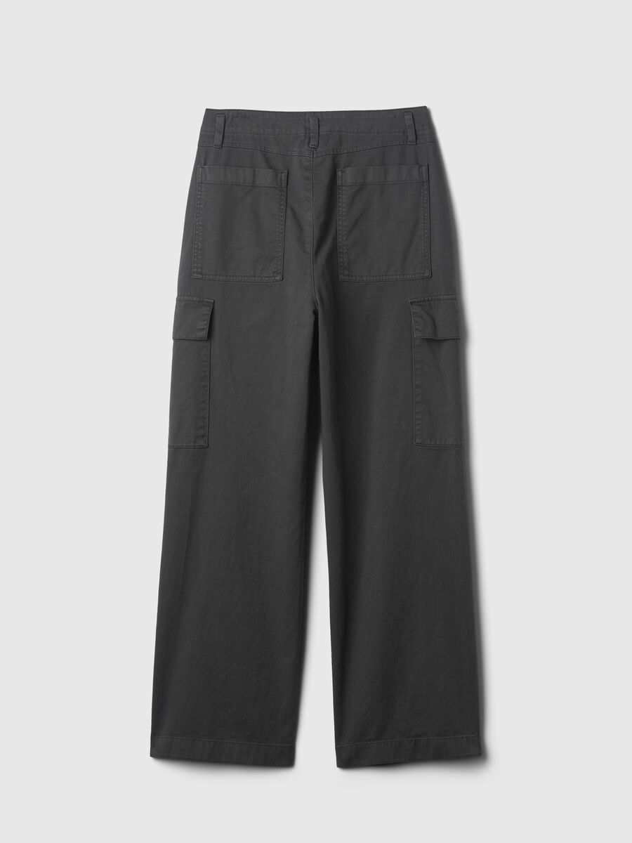 Pantaloni cargo loose fit in cotone_5