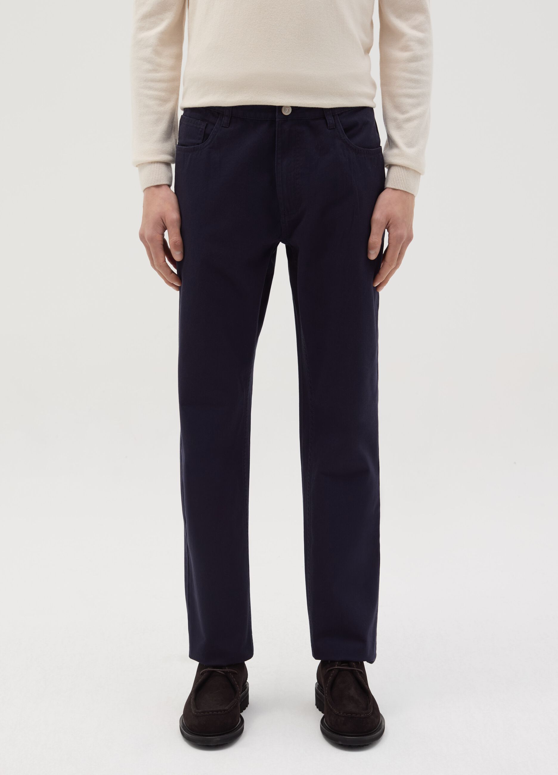 Pantalone regular fit cinque tasche