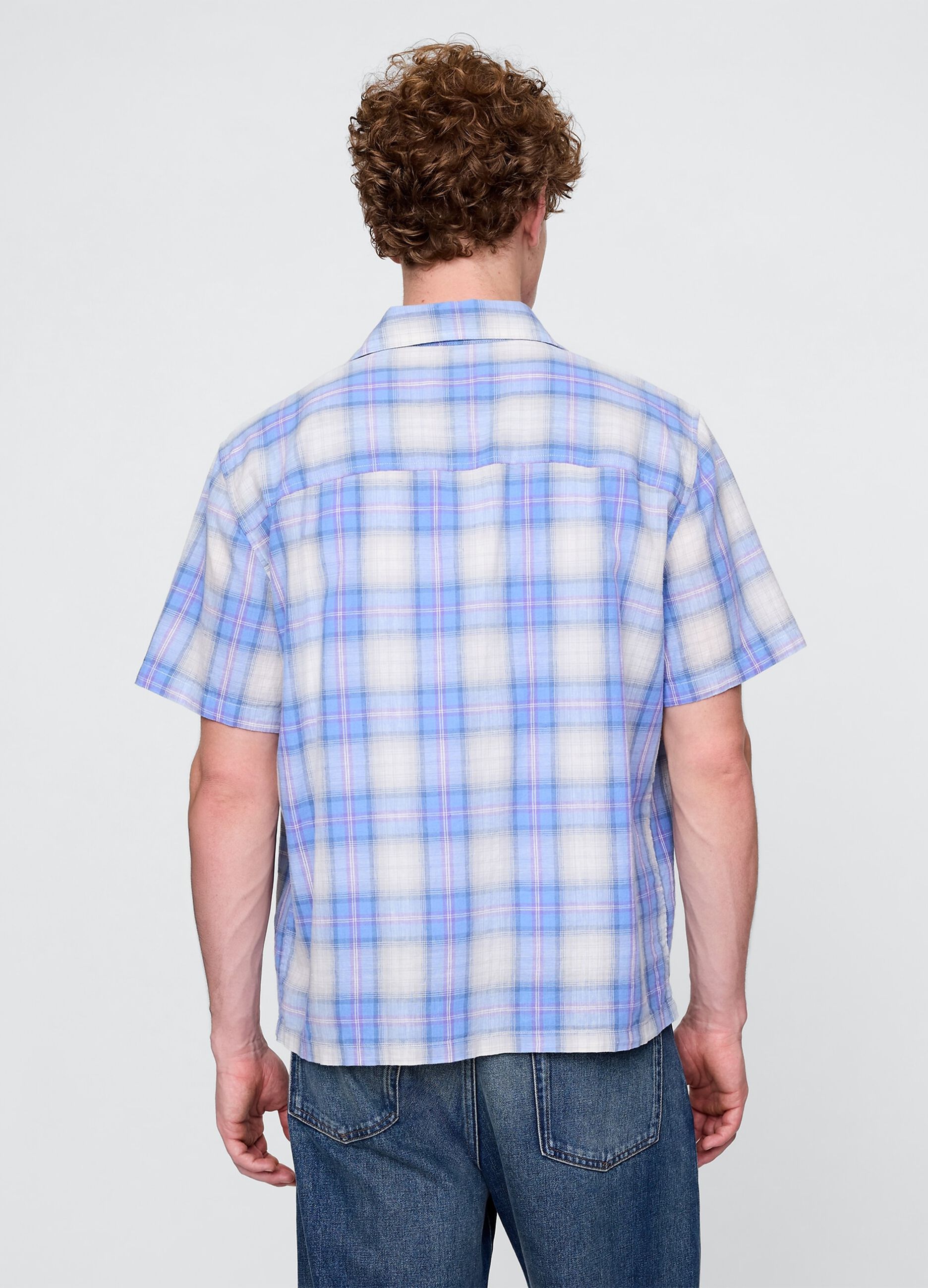 GAP Blue Checked Shirt