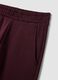 Purple cotton-blend straight-fit trousers_1