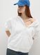 White Cotton Blend Oversize Sweatshirt_0