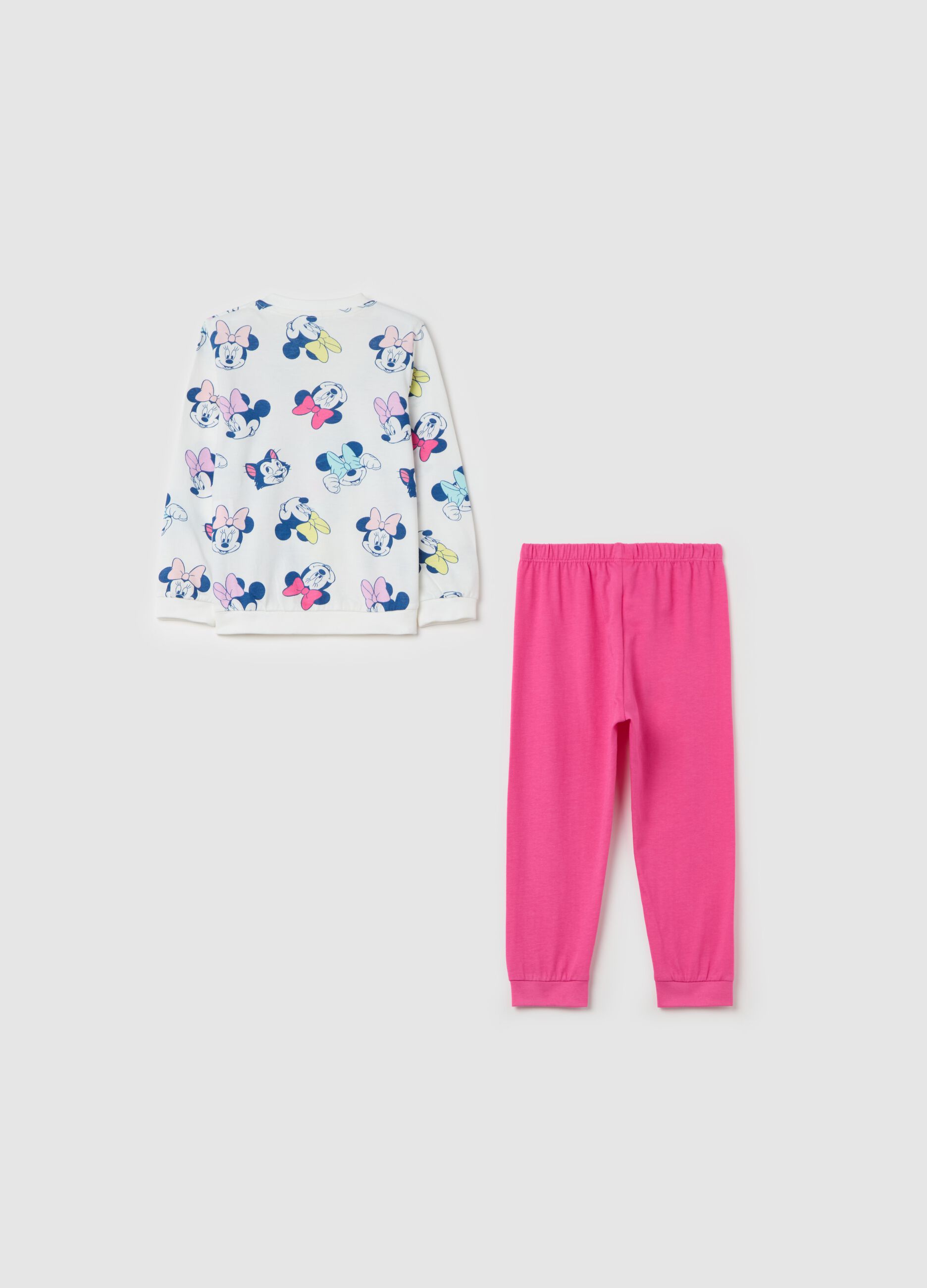 Cotton pyjamas with Minnie Mouse print
