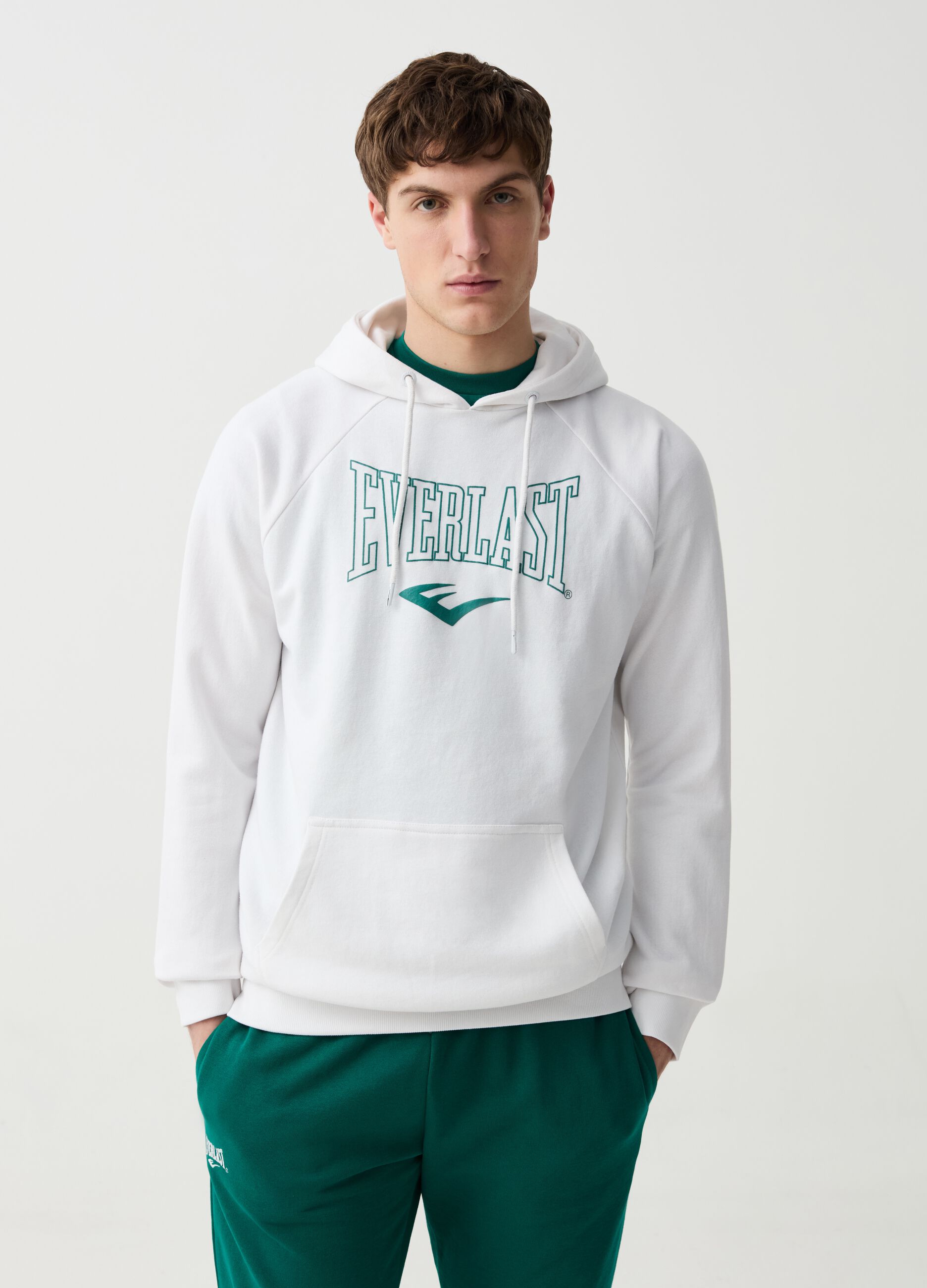 Hoodie with printed logo