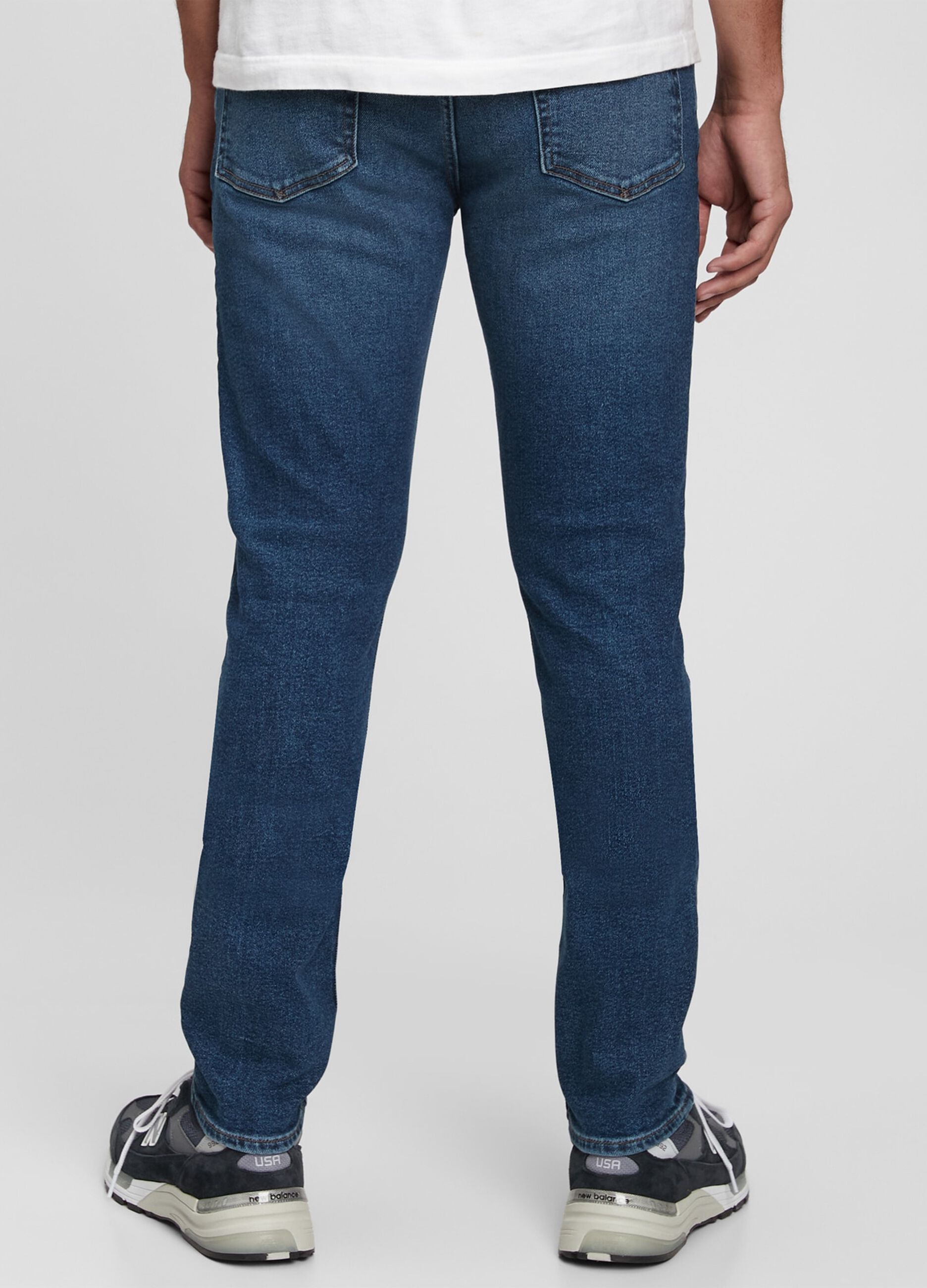 Skinny-fit jeans with fading