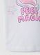 T-shirt in puro cotone bianca da bambina regular fit con stampa_3