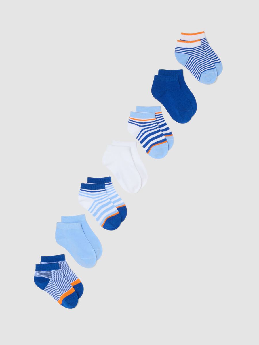 Multipack calze in misto cotone elasticizzato multicolor da bambino_0