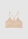 Beige bralette bra with removable padding_4
