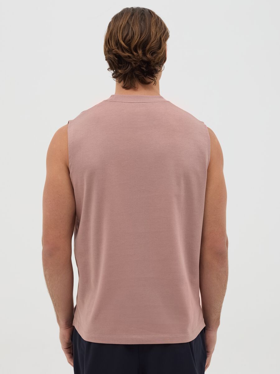 Canotta da uomo in misto cotone rosa relaxed fit_3