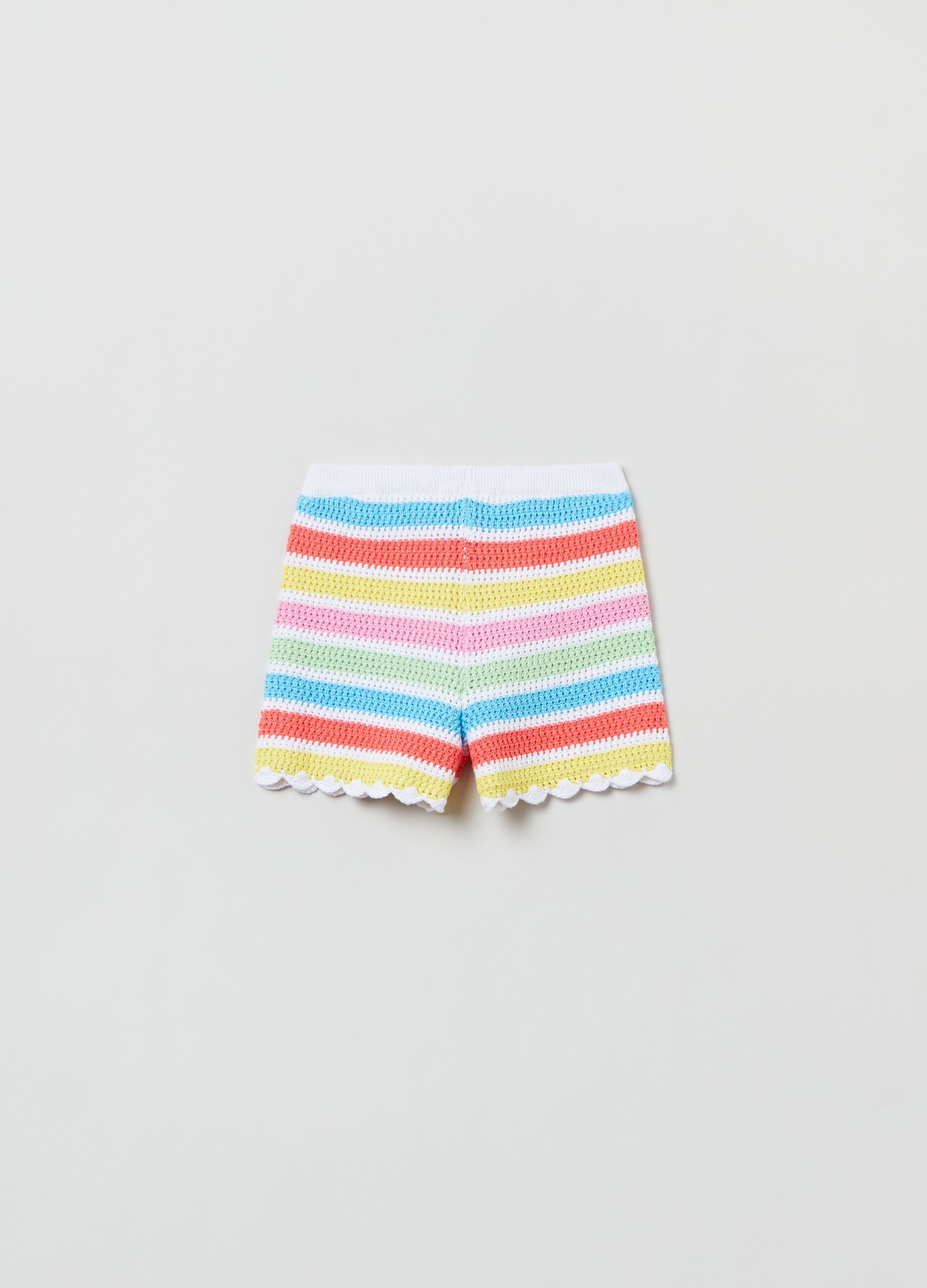 Shorts crochet a righe Love Therapy_2