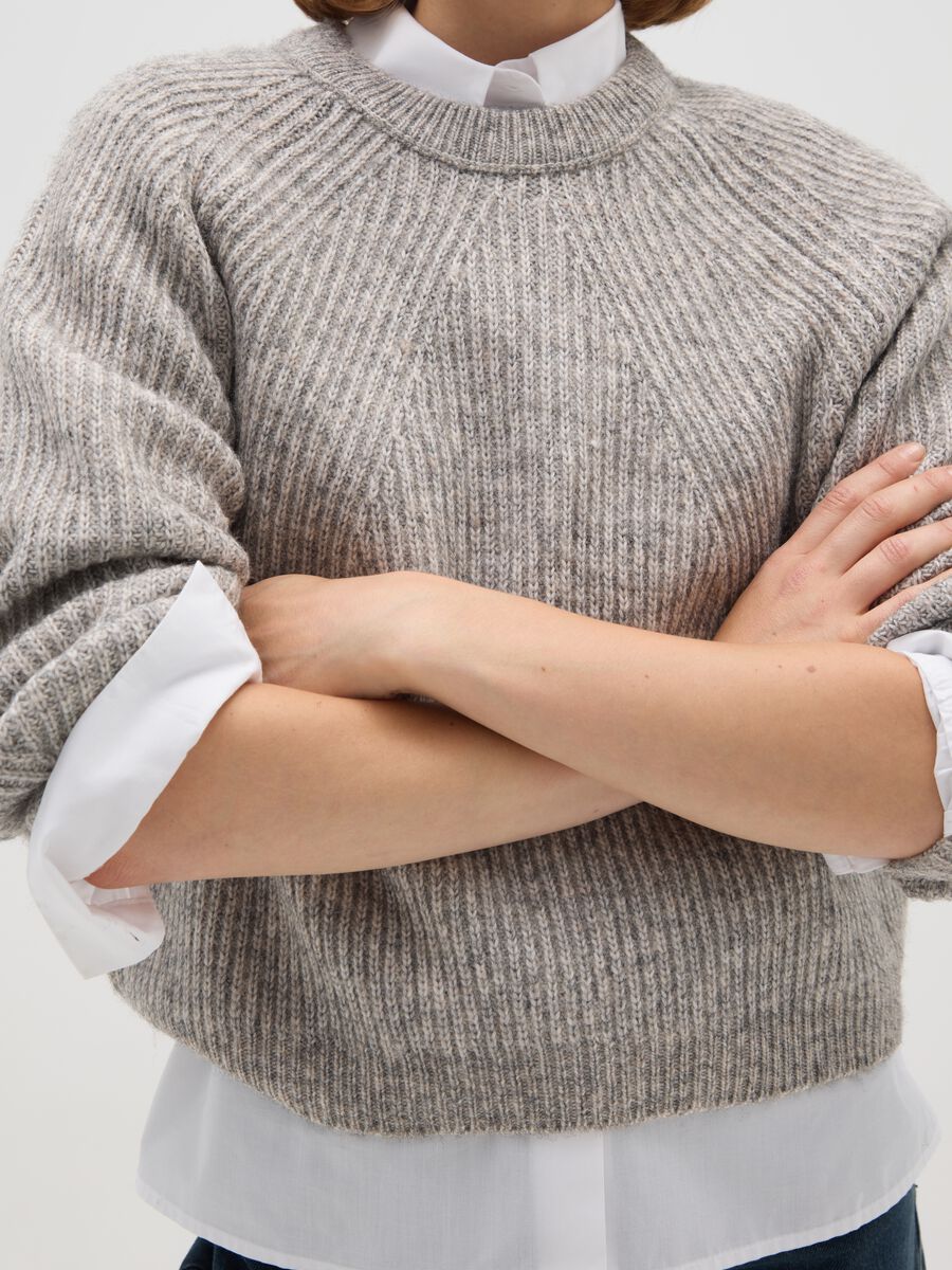Grey Regular Fit Jumper_3