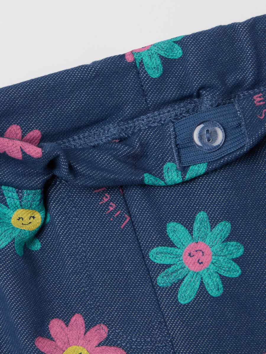 Jeggings with "lucky flower" flowers print_2