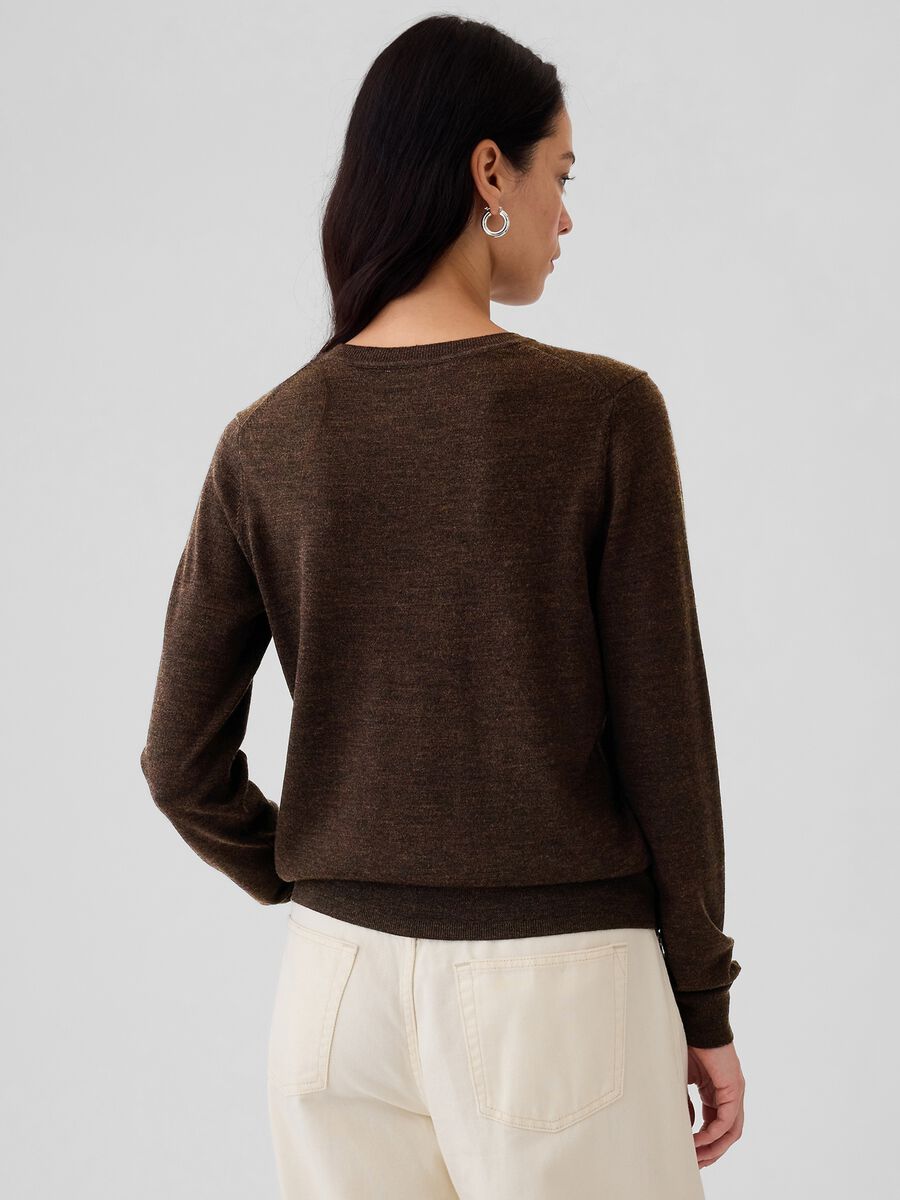 Merino wool pullover with round neck_2