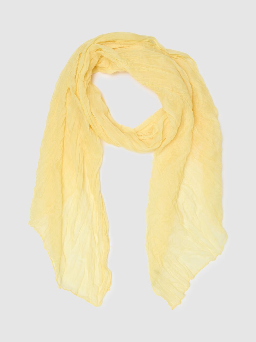 Light Yellow Scarf Regular Fit_0
