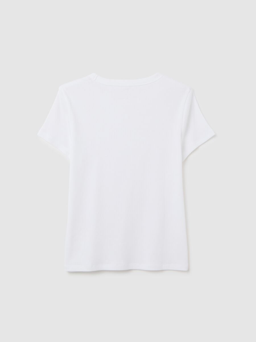 T-shirt bianca elasticizzata_1