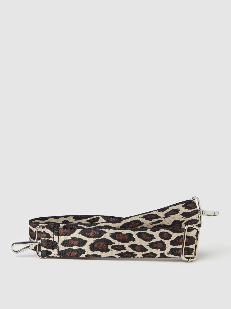 Shoulder strap with animal print pattern_0