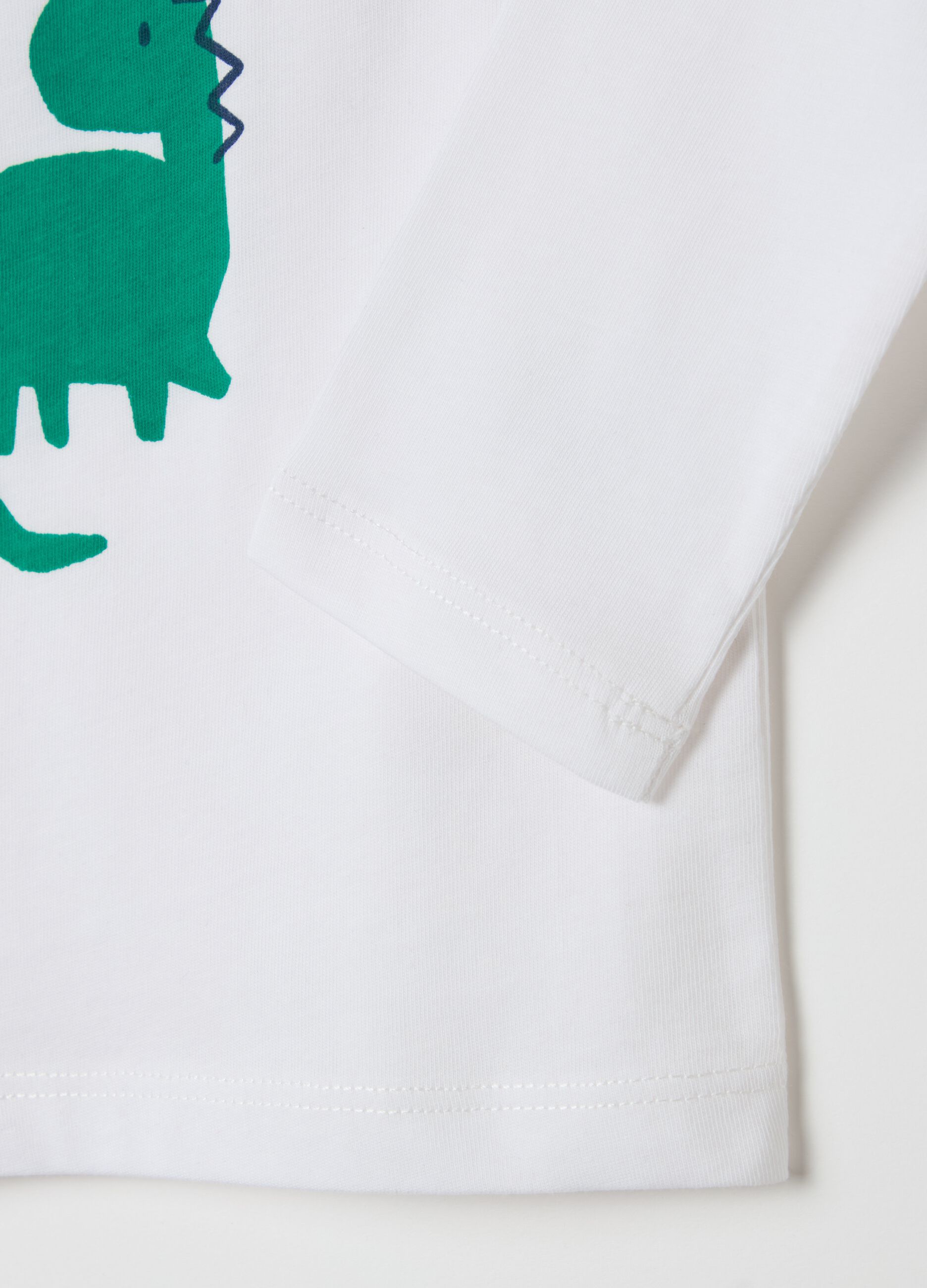 T-shirt a maniche lunghe stampa dinosauri