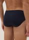 Blue stretch cotton briefs with a snug fit_2