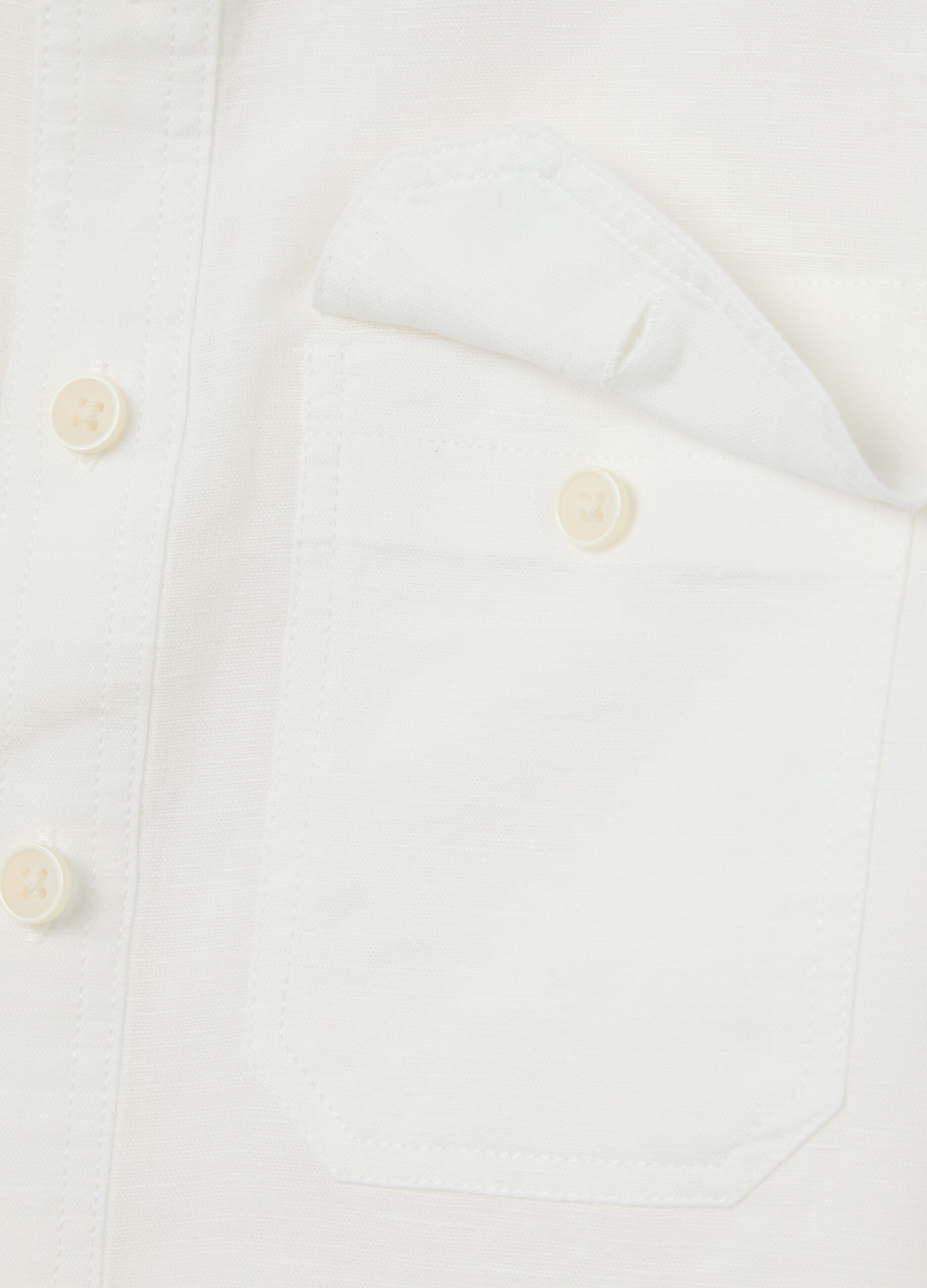 Camicia in lino e cotone