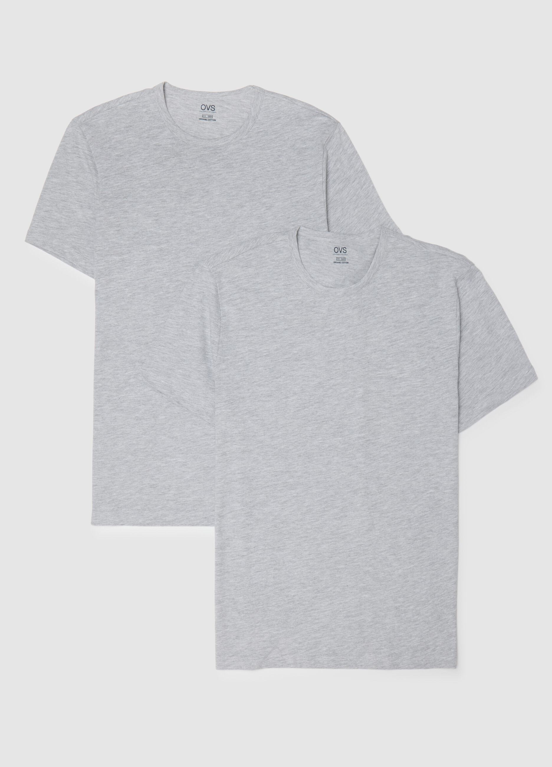 Men's grey pure cotton regular fit t-shirt