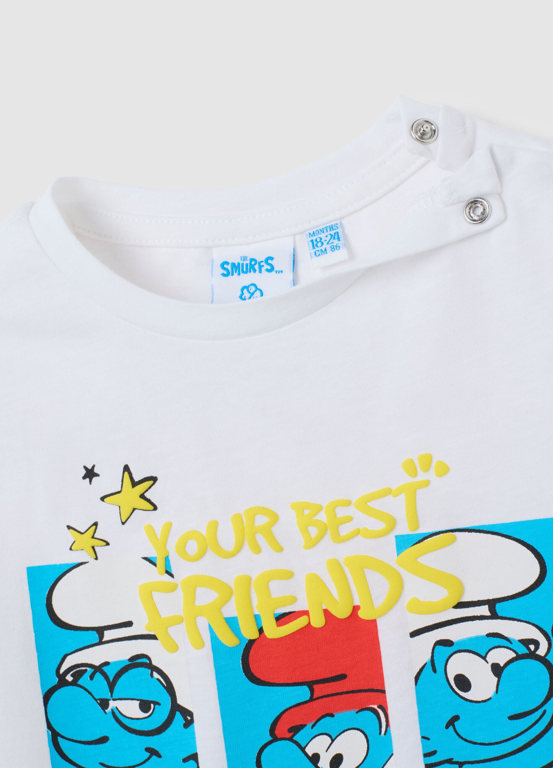 Children’s white pure cotton t-shirt regular fit
