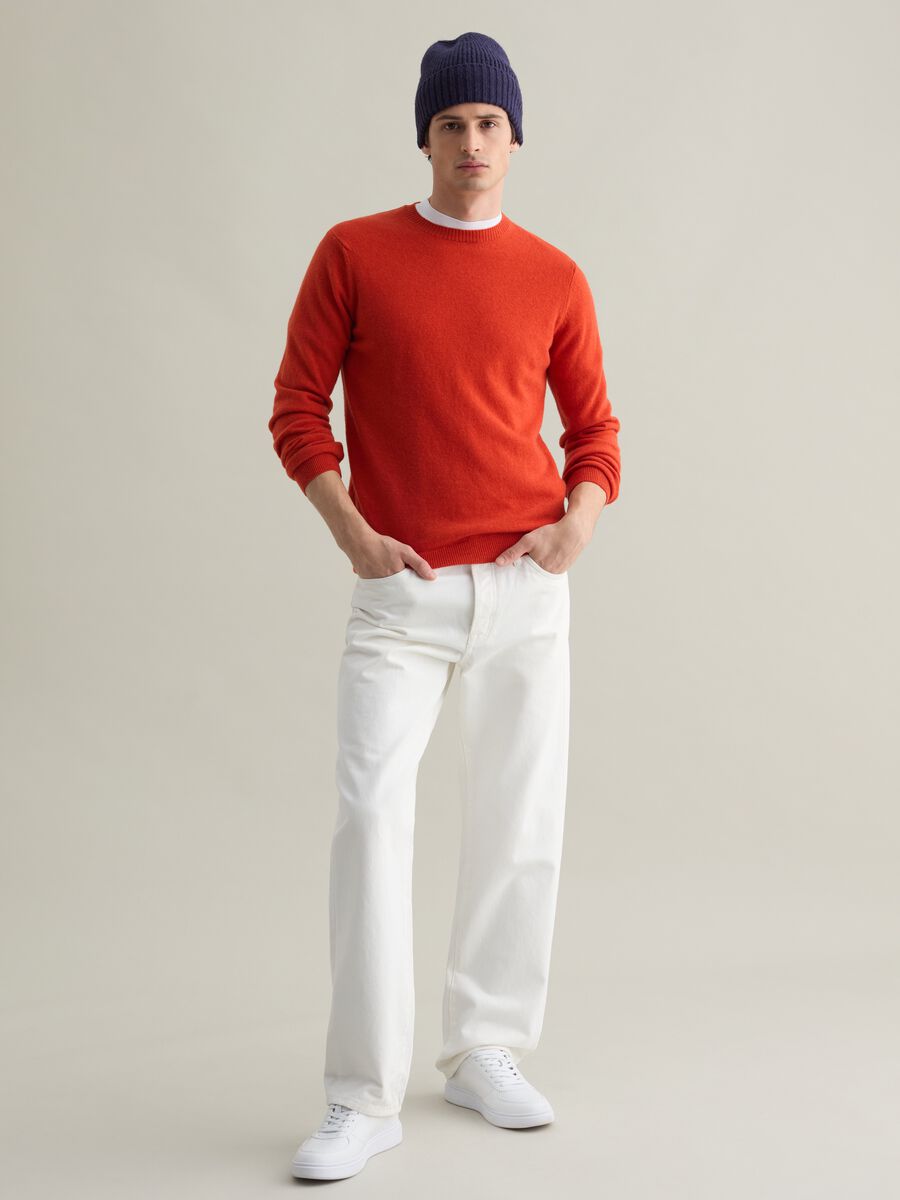 Lambswool crew-neck pullover_1