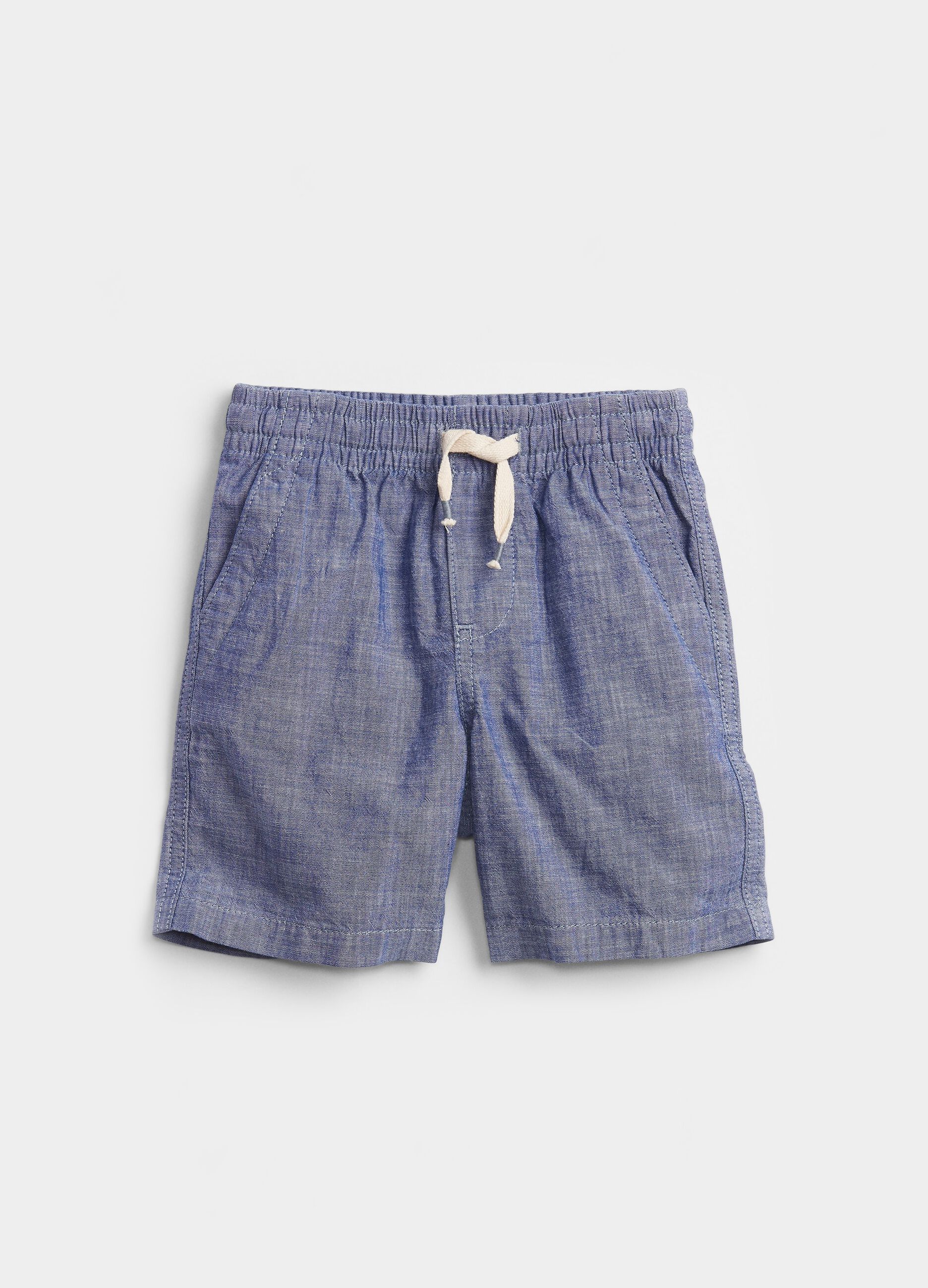 Bermuda shorts in chambray cotton