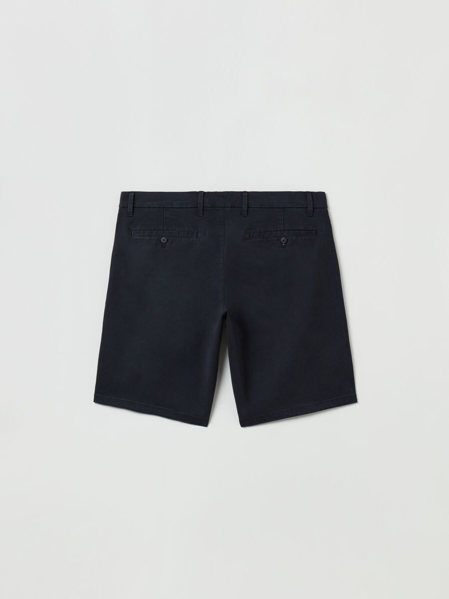 Stretch cotton Bermuda shorts_2