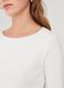 T-shirt with round neckline and diamanté trim_3