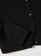 Black regular fit cardigan with buttons_5