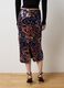 Multicoloured Floral Midi Skirt with Sequins_2