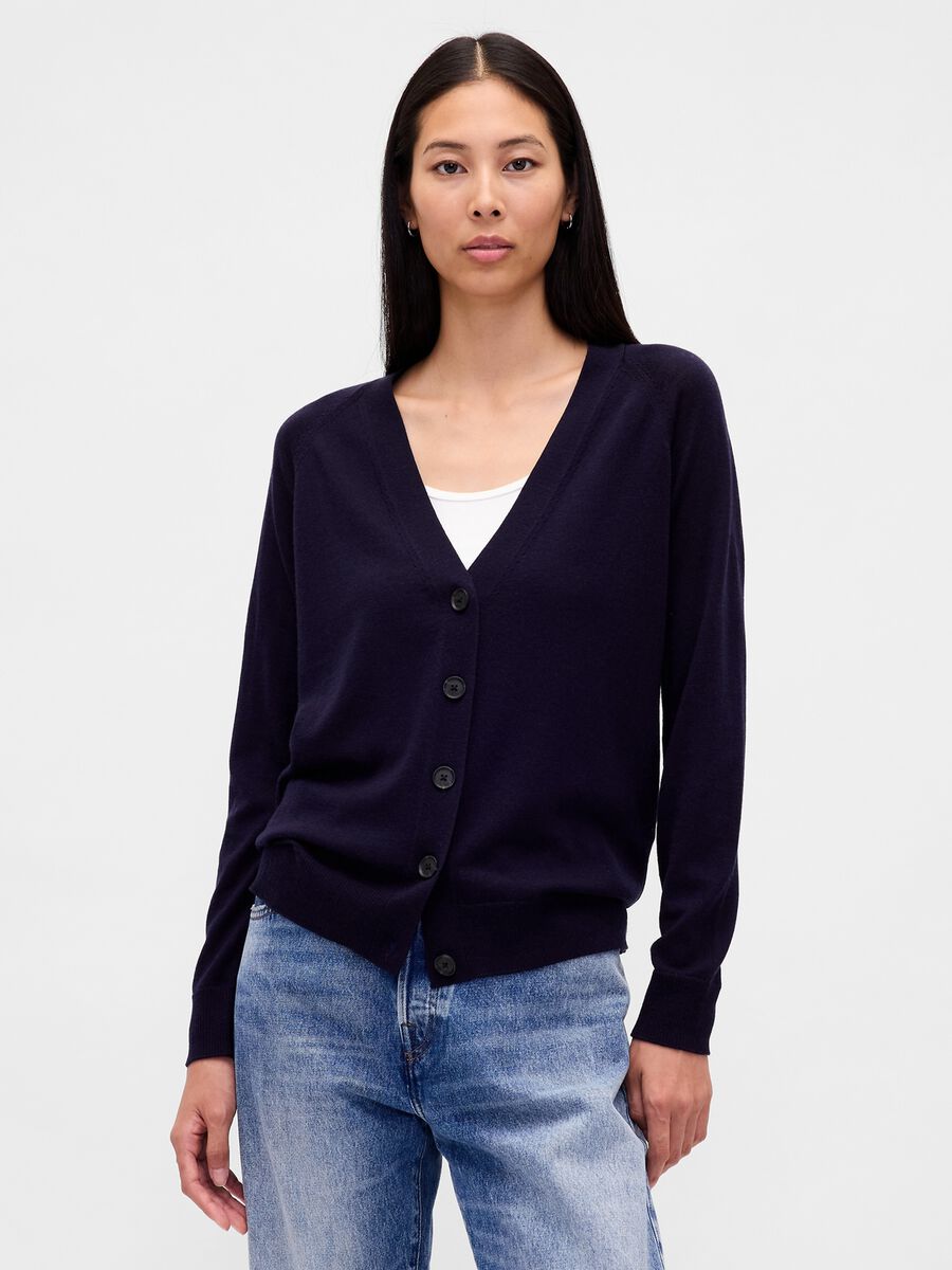 Cardigan in pura lana_0