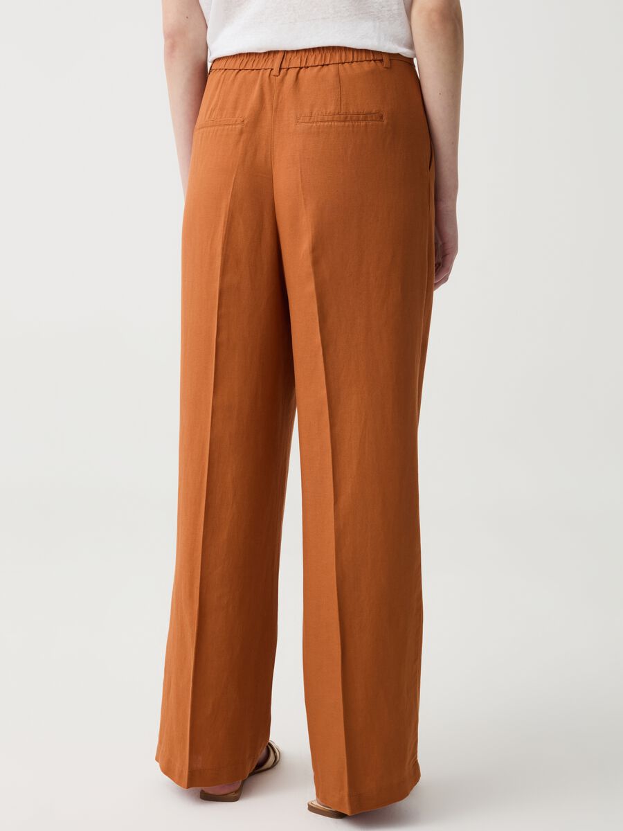 Wide-leg trousers with darts_1