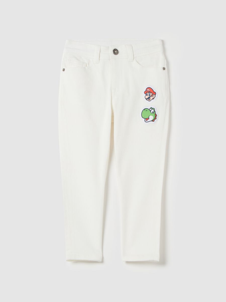 Five-pocket jeans with Super Mario™ patch_0