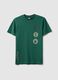 T-shirt in puro cotone verde con stampa Boston Celtics_4