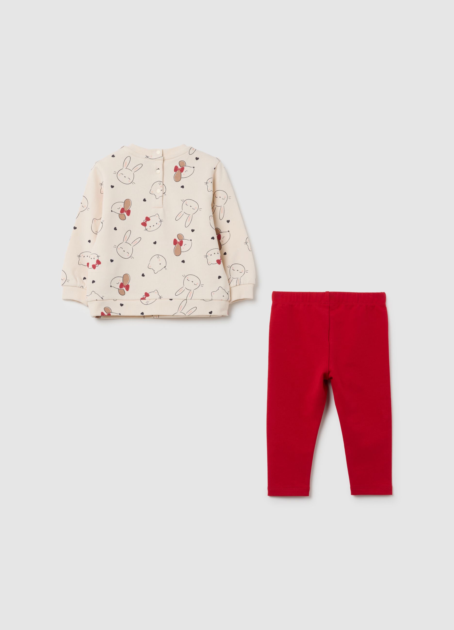 Completo da neonata in puro cotone multicolor regular fit