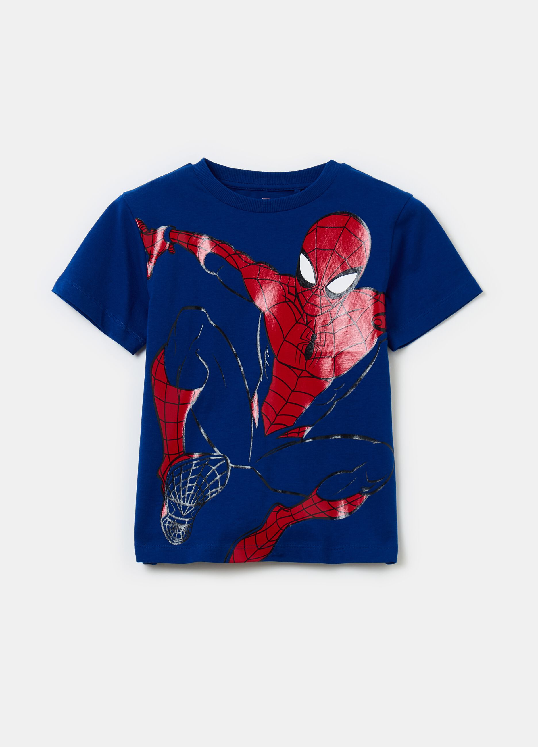 Cotton T-shirt with Spider-Man print