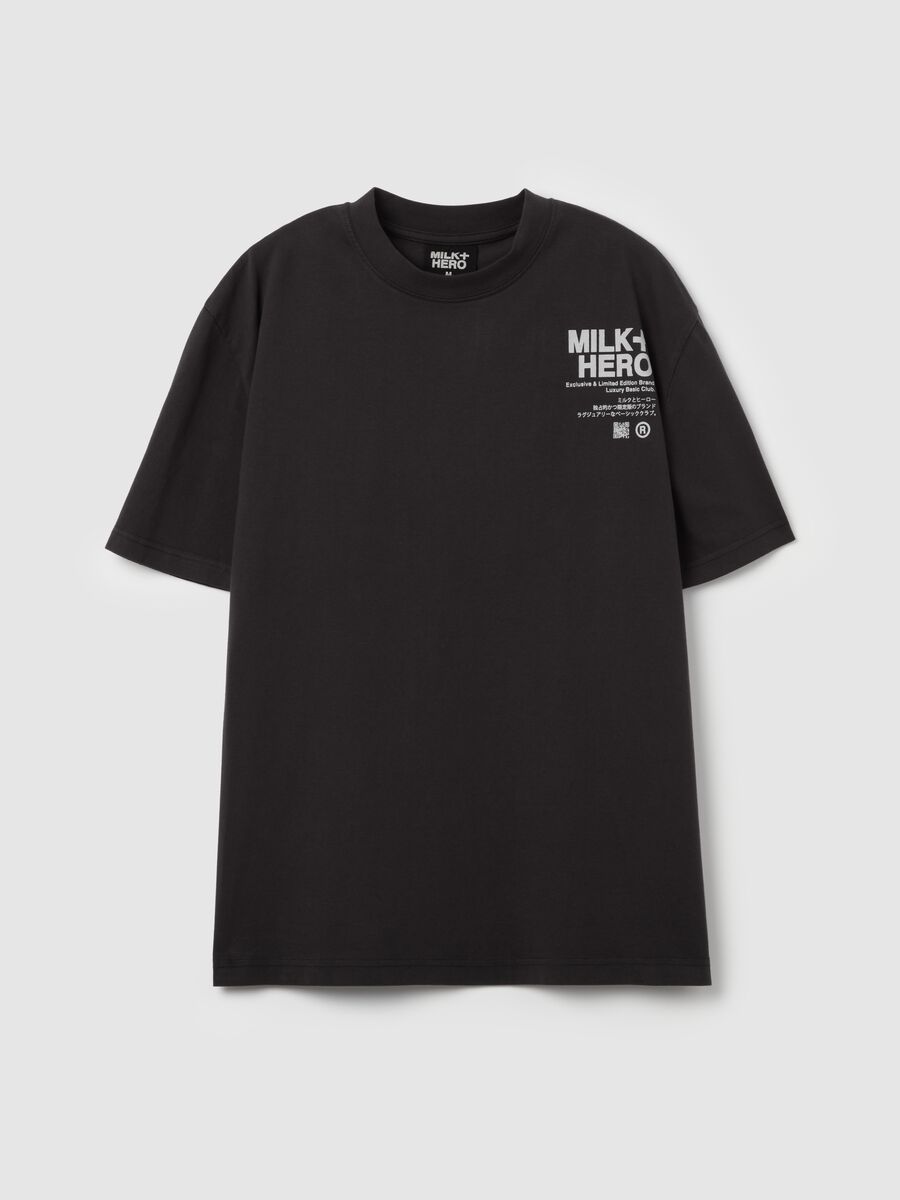 Printed T-shirt with round neck_4