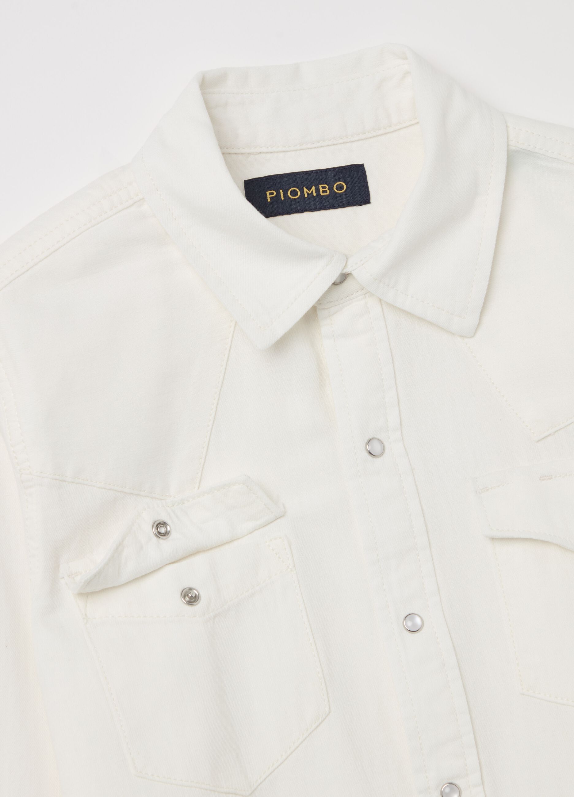 Camicia western in denim