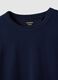 Men's long sleeve blue T-shirt in pure cotton regular fit_1