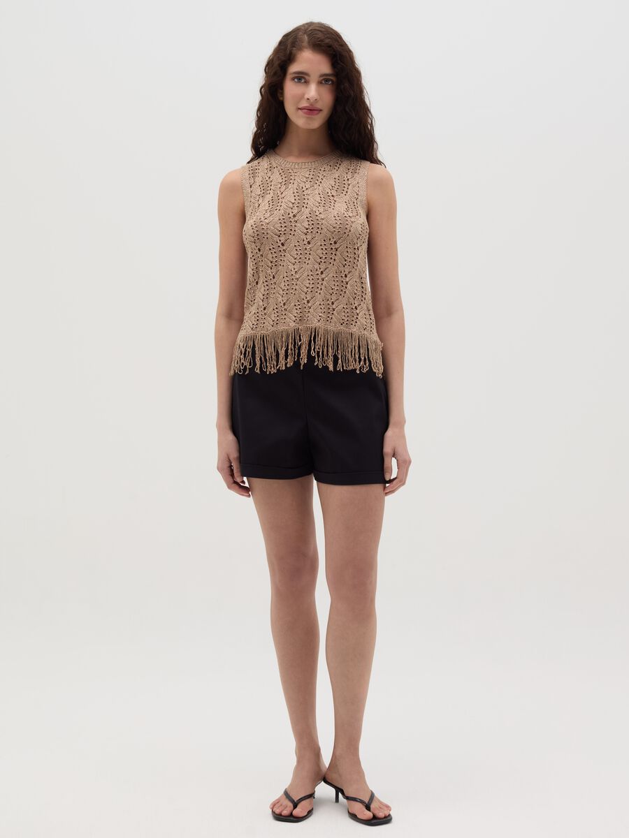 Lurex tank top with fringes_1