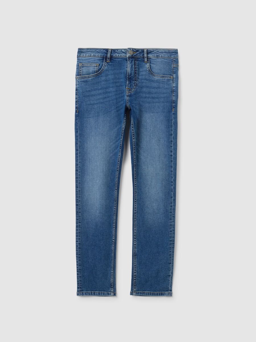 Blue Denim Skinny Fit Jeans_4