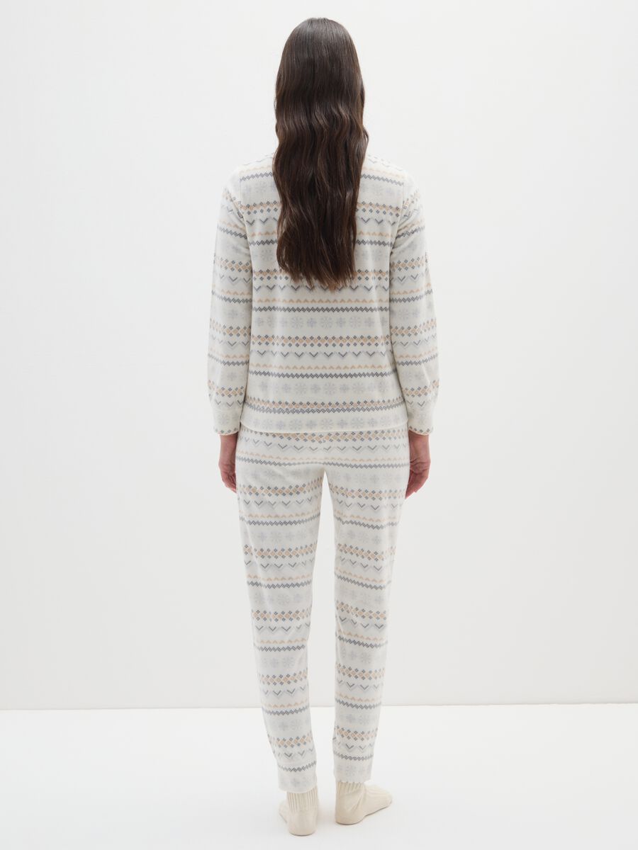 Multicolour fleece pyjamas with regular fit_2
