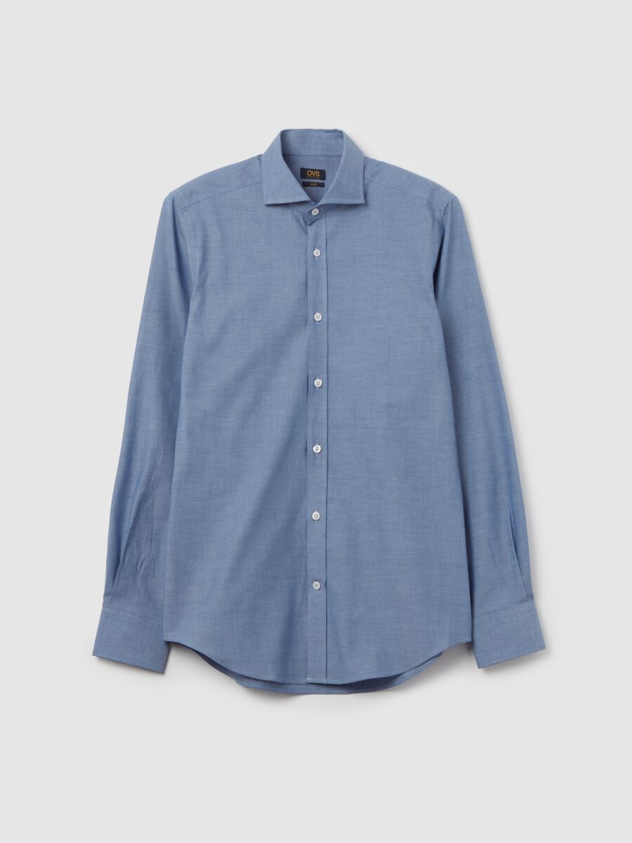 Slim-fit pique shirt_4