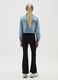 Girls' Black Mix Flare Fit Trousers_1