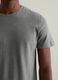 T-shirt with round neck in linen and cotton_2
