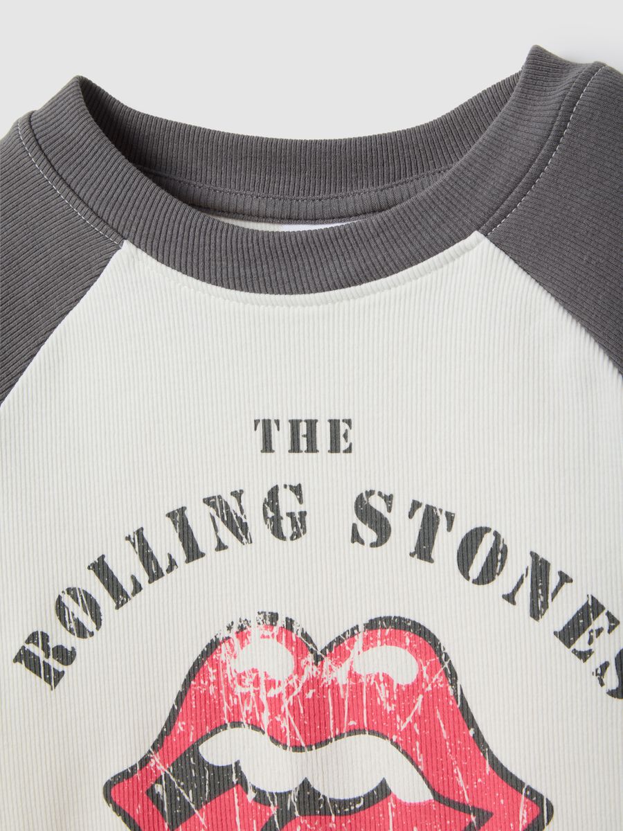 Multicolour pure cotton regular fit T-shirt with Rolling Stones print_5