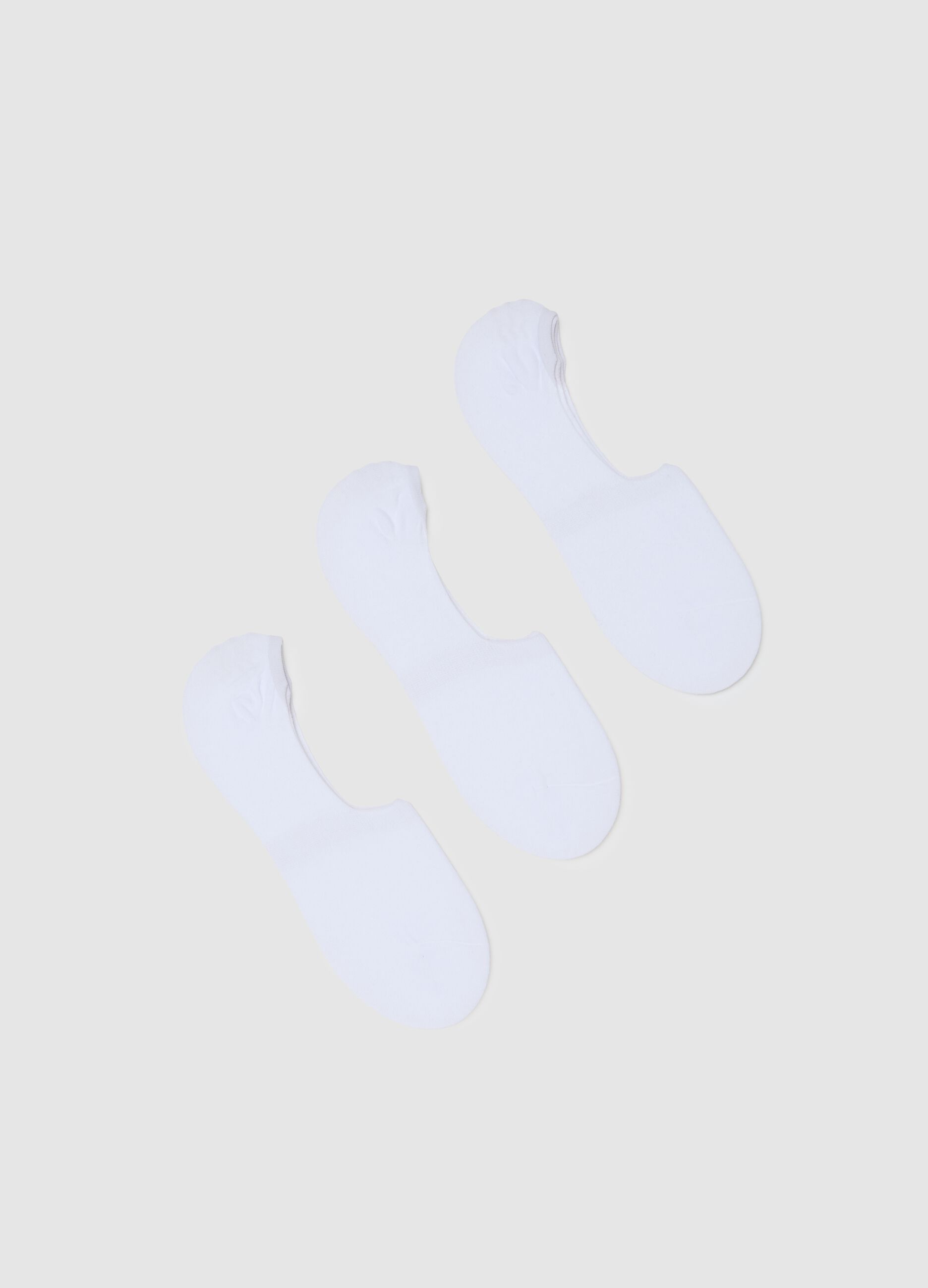 White Cotton Socks Set Regular Fit