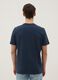 Blue regular fit crew-neck pure cotton T-shirt_2