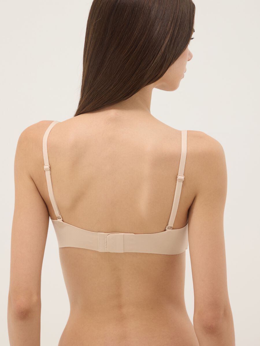 Reggiseno balconette beige con imbottitura removibile_2