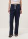 Blue regular fit jogger trousers with elasticated waist_1